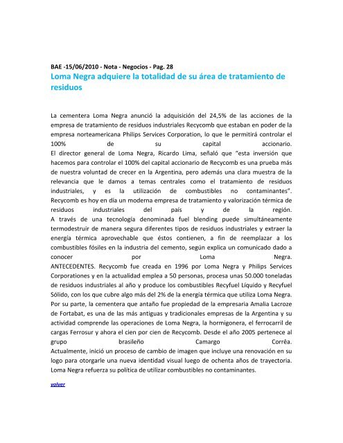 prensa semanal nº 51 - Secretaría de Ambiente y Desarrollo ...