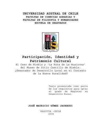 Participación, Identidad y Patrimonio Cultural - Tesis Electrónicas ...
