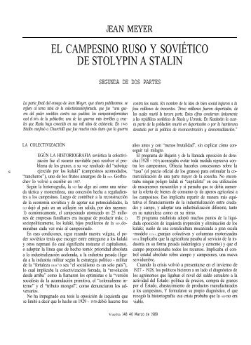 el campesino ruso y soviético de stolypin a stalin - Letras Libres