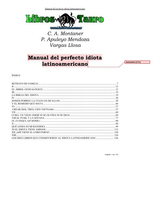 Manual del Perfecto Idiota Latinoamericano - Intranet CATIE