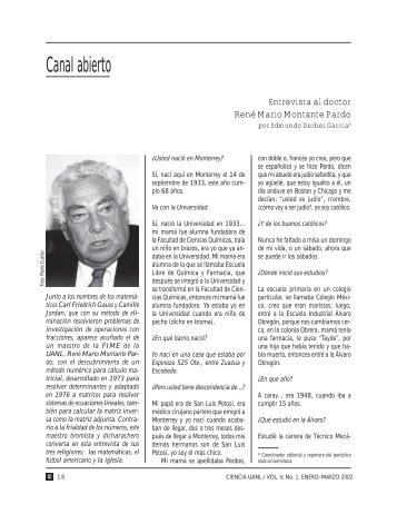 Entrevista con el Ing. Mario René Montante