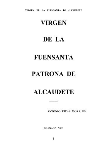 virgen de la fuensanta - Semana Santa de Alcaudete