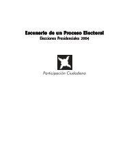libro escenarios de un proceso electoral - Participación Ciudadana