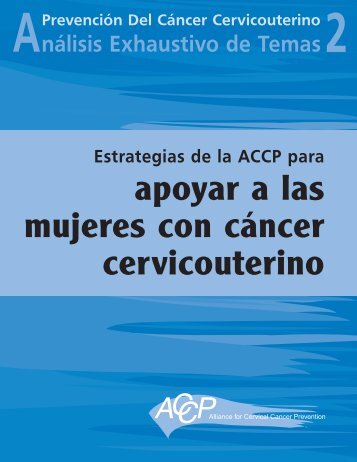 Estrategias de la ACCP para apoyar a las mujeres con cáncer ...