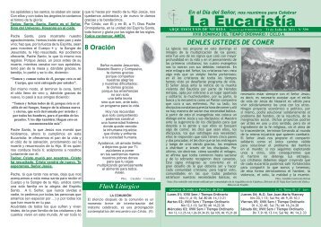 La Eucaristía - Arquidiócesis de Mérida