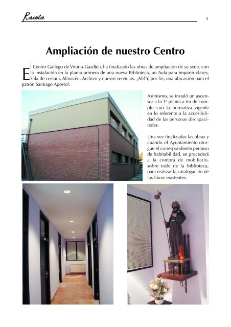 + Descargar revista nº 16 (PDF) - Centro Gallego de Vitoria