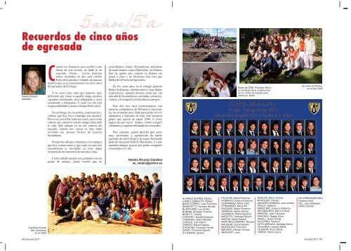 anuario 2011 en pdf - Asociación de Ex Alumnos - Colegio Marianista