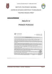 INGLÉS IV PRIMER PERIODO - Autoriawcm.ipn.mx