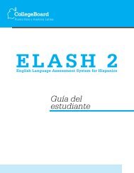 Guía del Estudiante ELASH 2 - College Board