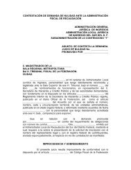 Contestación De Demanda De Nulidad Ante La Administración ...