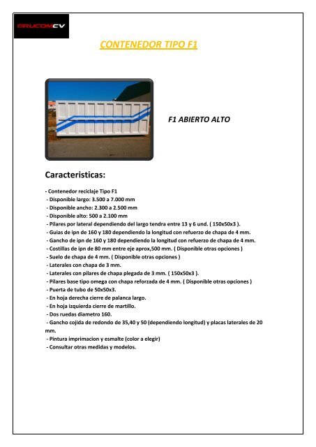 Catálogo general de contenedores - Interempresas