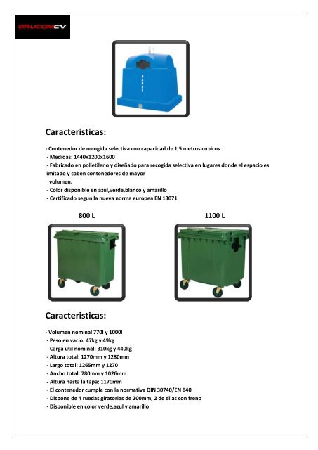 Catálogo general de contenedores - Interempresas