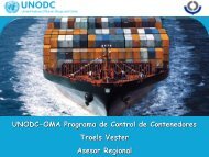 UNODC-OMA Programa de Control de Contenedores Troels Vester ...