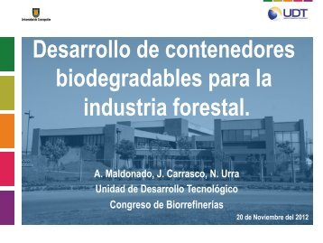 Desarrollo de contenedores biodegradables para la ... - Dropbox