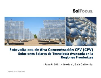 SolFocus - Comision Estatal de Energia de Baja California