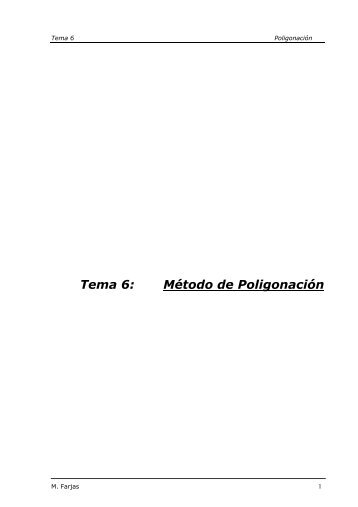 Tema 6: Método de Poligonación - OCW UPM