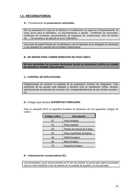 Dossier Ayudas PAC - Navarra