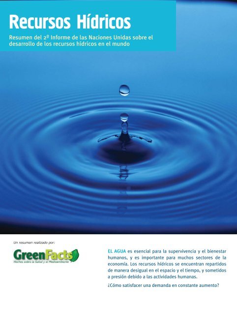 Recursos Hidricos - GreenFacts