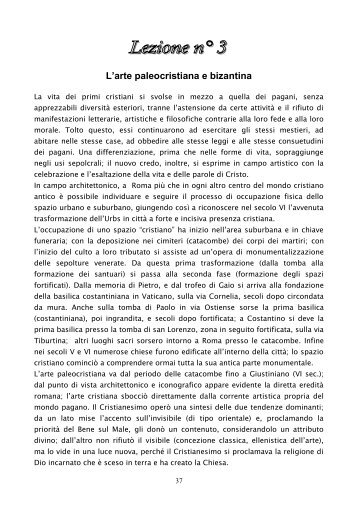 Lezione III - L'arte paleocristiana e bizantina - Francesco Ridolfi