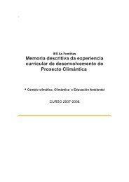 Memoria Proxecto Climantica - Climántica