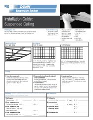 Installation Guide: Suspended Ceiling - USG Corporation