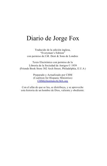 Diario Jorge Fox - Instituto ALMA