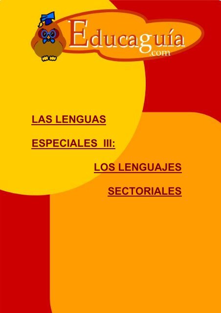 Lenguajes Sectoriales - Educaguia