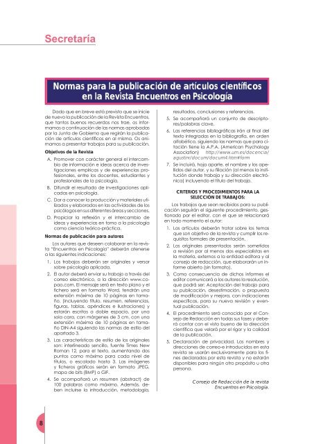 gaceta de psicología - Colegio Oficial de Psicólogos de Andalucía ...