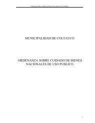 municipalidad de coltauco ordenanza sobre cuidado de bienes ...