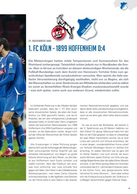 SAISONCHRONIK 2009/10 - 1899 Hoffenheim