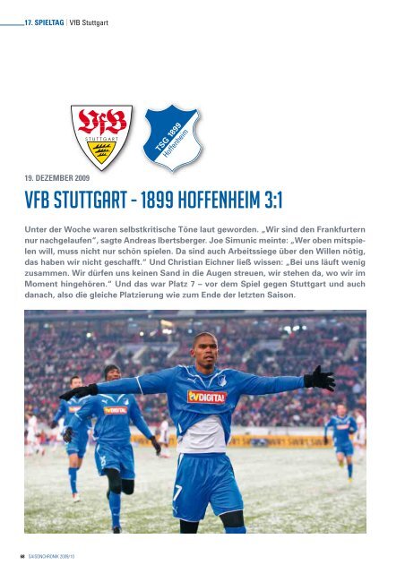 SAISONCHRONIK 2009/10 - 1899 Hoffenheim