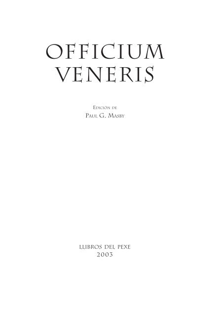 Officium Veneris - Telecable