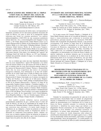 Geología Estructural y Tectónica - Unión Geofisica Mexicana AC