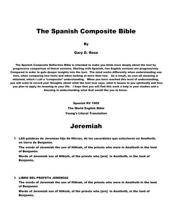 The Spanish Composite Bible Jeremiah - The Composite Bible