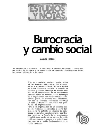 Burocracia y cambio social