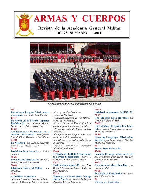 Revista Armas y Cuerpos nº 123 - Ejército de tierra - Ministerio de ...