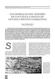 LOS MORISCOS DEL SEÑORÍO DE LOS VÉLEZ A ... - Vélez Rubio