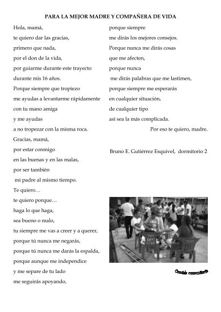 La vida en Comunidad AGOSTO 2010 • AÑO I • NÚMERO 1 ...