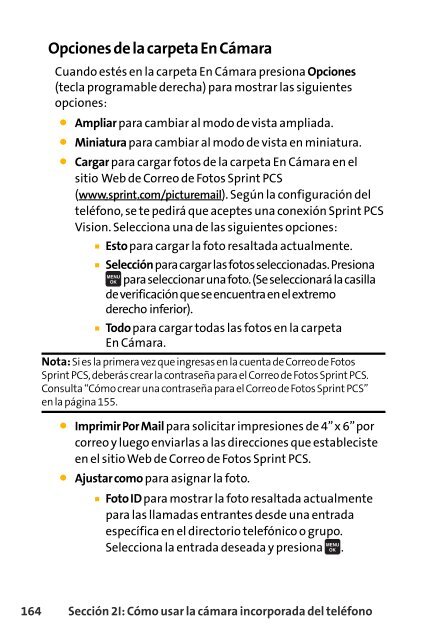 Guía para el usuario del teléfono - Sprint Support