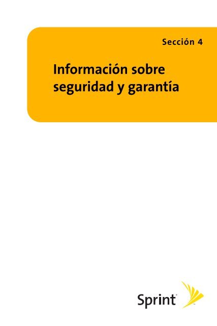 Guía para el usuario del teléfono - Sprint Support