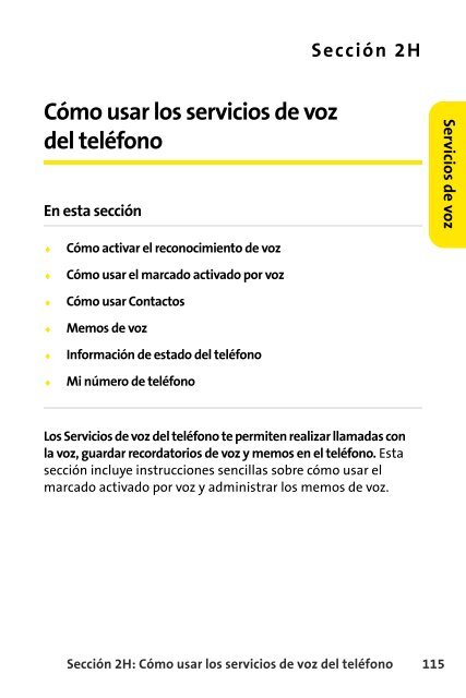 Teléfono Samsung® A640 Sprint PCS Vision® www ... - Sprint Support