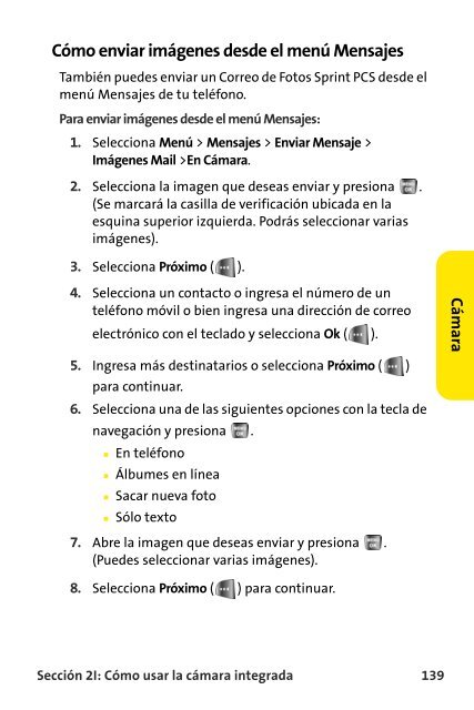 Teléfono Samsung® A640 Sprint PCS Vision® www ... - Sprint Support