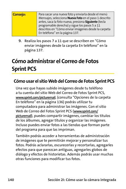 Teléfono Samsung® A640 Sprint PCS Vision® www ... - Sprint Support