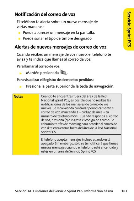 Teléfono Samsung® A640 Sprint PCS Vision® www ... - Sprint Support