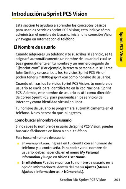 Teléfono Samsung® A640 Sprint PCS Vision® www ... - Sprint Support