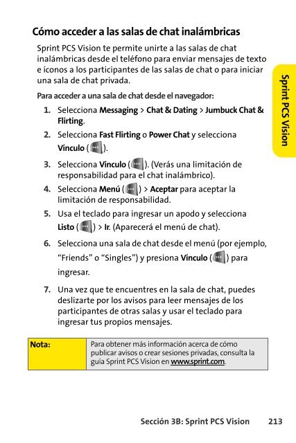 Teléfono Samsung® A640 Sprint PCS Vision® www ... - Sprint Support