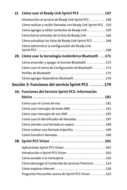 Teléfono Samsung® A640 Sprint PCS Vision® www ... - Sprint Support