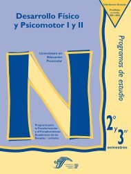 Desarrollo Físico y Psicomotor II - Escuela Normal del Estado