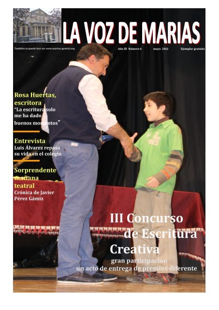 III Concurso de Escritura Creativa - Colegio Santa María Ikastetxea ...