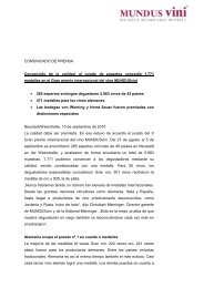 Descarga Comunicado de prensa - MUNDUS Vini